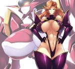  1girl 1girl big_breasts bikini bikini_armor breasts ekaterina_kurae long_hair orange_hair revealing_clothes 