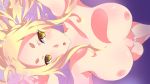 16:9_aspect_ratio animal_ears areola big_breasts bikini bikini_top_removed blonde breasts fan_art first_porn_of_character fox_tail grin hand_in_hair high_school_dxd high_school_dxd_hero kitsunemimi large_areolae long_hair looking_at_viewer lying milf navel no_bra smile smooth_skin string_bikini sugarmellowcat_(artist) surprised swimsuit tail very_long_hair yasaka_(high_school_dxd) yellow_eyes