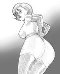  1girl 1girl ass big_ass blush elastigirl embarrassed looking_at_viewer looking_back milf rx120 short_hair the_incredibles 