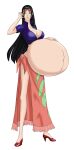  black_hair blue_eyes long_hair lurrak milf nico_robin one_piece pregnant pregnant_belly pregnant_female sexy sunglasses 