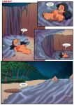 1boy 2_girls comic david_kawena disney ho_ololi_means_replace lifeguard_(lilo_and_stitch) nani_pelekai navel palcomix tagme