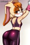  ai_generated fanart mobian_(species) mobians.ai rabbit_girl sega sonic_(series) sonic_the_hedgehog_(series) sports_uniform vanilla_the_rabbit 