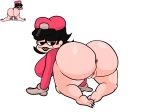  big_ass big_breasts big_thighs black_eyes black_hair claws doggy_position fat_ass feet friday_night_funkin friday_night_funkin_mod gloves hat jp20414(artist) lipstick mario_(series) mario_madness marios_madness nude reference_image sharp_teeth shirt thick thick_thighs turmoil_(marios_madness) turmoilette_(pixel34guy) 