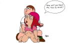 black_eyes bottomless brown_hair family_guy incest meg_griffin peter_griffin rabbi rabbi_(artist) sex