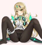 1girl 1girl 1girl alluring bangs bare_shoulders big_breasts blush dress earrings elbow_gloves gem gloves hair_ornament headpiece hikari_(xenoblade_2) jewelry legs long_hair looking_at_viewer mythra nintendo open_mouth panties shy simple_background sssemiii swept_bangs thigh_strap tiara underwear very_long_hair white_dress xenoblade_(series) xenoblade_chronicles_2 yellow_eyes