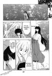  comic inuyasha kagome_higurashi kikyo monochrome naraku 