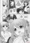 comic dialogue doujinshi fakku haruhi_suzumiya huge_breasts humor licking_penis mikuru_asahina monochrome nagisawa_yuu paizuri penis_lick simasima_system the_melancholy_of_haruhi_suzumiya