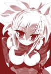  bat_wings blush breasts disgaea disgaea_2 elbow_gloves gloves makai_senki_disgaea_2 monochrome nippon_ichi pointy_ears rozalin shirogane shirogane_(platinum) white_background wings zsilver 