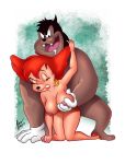  alex_hiro big_breasts breast_grab breasts cartoon_milf disney doggy_position erect_nipples from_behind goof_troop huge_breasts nipples nude peg_pete peter_pete 