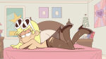  1girl 1girl bed breasts eyewear_on_head female_only gyaradosageiii high_heels high_heels high_res high_res leni_loud looking_at_viewer meme nickelodeon pillow stockings sunglasses teenage_girl the_loud_house 