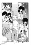  comic inuyasha kagome_higurashi kikyo monochrome naraku 