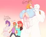 1_horn 1boy 1girl 1girls 2_horns 4girls anal animal_genitalia_on_humanoid anus apple_butt applejack_(mlp) ass background_characters bald biceps big_arms big_breasts big_hands blonde_hair blue_eyes blue_hair breasts broad_shoulders calling_for_help carrying carrying_partner carrying_position cowboy_hat crotch_cutout crotchless denim dress dubious_consent duo english_text erection faceless faceless_male farmgirl fleeing funny gradient gradient_background green_hair grimace hat helpless horn horsecock horsecock_on_humanoid huge_ass huge_cock human humanized hypergamy imminent_rape impossible_fit jeans large_insertion larger_male long_hair male massive_ass massive_penis medial_ring monster multicolored_hair multiple_females multiple_girls muscular muscular_male my_little_pony my_little_pony_friendship_is_magic nervous orange_hair page_1 pants penis pink_background pink_penis purple_hair rainbow_dash_(mlp) rainbow_hair rape rarity_(mlp) red_hair running_away scared shirt size_difference skin_tight small_breasts small_horns solo_focus stand_and_carry_position stockholm_syndrome straight_hair sunnysundown sunset_shimmer sweating sweating_profusely t-shirt text tight_jeans tight_pants top_heavy_penis torn_clothes torn_jeans torn_legwear torn_pants unicorn_horn upright_straddle white_dress wide_penis worried worried_expression