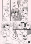  aoi_nagisa breast_press breasts comic highres hikari_konohana konohana_hikari monochrome nanto_yaya panties strawberry_panic strawberry_panic! suzumi_tamao symmetrical_docking translated underwear yaya_nanto yuri 