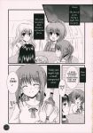  alcohol aoi_nagisa comic highres hikari_konohana konohana_hikari monochrome nanto_yaya strawberry_panic strawberry_panic! suzumi_tamao translated yaya_nanto 