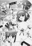 comic dialogue doujinshi fakku handjob haruhi_suzumiya huge_breasts humor mikuru_asahina monochrome nagisawa_yuu simasima_system the_melancholy_of_haruhi_suzumiya