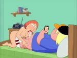 20th_century_fox 20th_century_studios after_oral after_sex age_difference areola arm_support balls bed bedroom bedroom_sex big_breasts big_penis black_eyes blonde_hair blue_clothing blue_earrings blue_shirt bodily_fluids bodily_fluids_in_mouth bottomless bottomless_male bouncing_breasts breasts cheek_bulge chris_griffin completely_nude completely_nude_female cum cum_in_mouth cum_inside cum_on_body cum_on_breasts cum_on_face cum_on_penis cum_on_tongue cum_on_upper_body deep_penetration deepthroat ear_piercing earrings ejaculation facial family_guy fellatio fellatio footwear furniture genitals gif gif gif hat headwear holding holding_object holding_phone holding_smartphone incest indoors jewelry large_filesize light-skinned_female light_skin lipstick lois_griffin looking_at_another looking_at_partner lying makeup milf milf mother_&_son nipples nude nude_female older_female on_back on_bed one_eye_closed open_mouth oral oral_penetration oral_sex orange_hair orgasm partially_clothed partially_clothed_male penetration penis penis_in_mouth phone piercing recording recording_on_phone red_lipstick sex sex_on_bed sexy sexy_body sexy_breasts sfan shirt shoes short_hair smartphone son testicle thick_thighs topwear younger_male