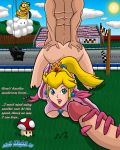 ass bent_over doggystyle lakitu mushroom nintendo penis princess_peach super_mario_bros.