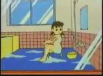 80s anime bathroom doraemon shizuka_minamoto sitting