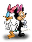 daisy_duck disney escoria minnie_mouse