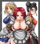  1041_(toshikazu) 3_girls 3girls alluring big_breasts breasts cleavage female_only hualin_(soul_calibur) lynette lynette_(soul_calibur) multiple_girls soul_calibur soul_calibur_iii valeria_(soul_calibur) voluptuous 