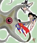 batman batman_(series) bruce_wayne clark_kent dc dc_comics dcau diana_prince genderswap justice_league rule_63 starro superman superman_(series) wonder_woman wonder_woman_(series)