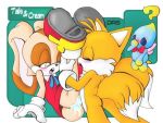 chao cheese_the_chao cream_the_rabbit miles_"tails"_prower multiple_tails sega sonic tail text