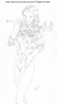  breasts firefly_(series) kaylee_frye kyle_twilight monochrome nude_female serenity_(movie) sketch 