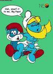  aerisdies neo_(artist) papa_smurf smurfette the_smurfs 