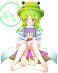  2girls cirno hat moriya_suwako multiple_girls panties pantyshot sitting suwako_moriya touhou underwear 