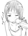  1girl bad_aim cheek_poke cheek_poking ichigo_mashimaro itou_nobue nobue_ito penis penis_on_face poking solo_focus translated 