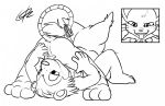  animal_crossing c0nnerc00n crossover digimon gatomon monochrome nintendo sable sable_able 