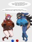 big_breasts breasts courtney_(pokemon) giant giantess izumi_(pokemon) kagari_(pokemon) lactation pokemon shelly team_aqua team_magma torn_clothes zahkey