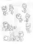  animal_crossing bouquet_(doubutsu_no_mori) cat_ears cat_tail catgirl character_request doubutsu_no_mori multiple_positions nintendo rosie_(animal_crossing) sketch 