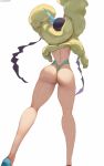 1girl ass cutesexyrobutts elesa elesa_(pokemon) female female_only nintendo pokemon pokemon_bw2 solo thong