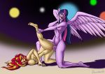 2girls artist_name breasts donutwish equestria_girls female female_only friendship_is_magic futa_on_female futanari multiple_girls my_little_pony penis sunset_shimmer twilight_sparkle_(mlp) vaginal yuri