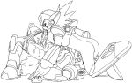 axl mega_man mega_man_x monochrome tagme white_background