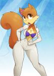 1girl furry furry_only nickelodeon sandy_cheeks spongebob_squarepants squirrel