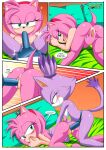 amy_rose bbmbbf blaze_the_cat burning_love mobius_unleashed palcomix sega