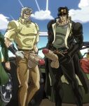  jojo&#039;s_bizarre_adventure joseph_joestar jotaro_kujo muhammad_avdol noriaki_kakyoin wolf_con_f yaoi 