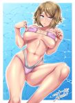 1girl alluring big_breasts bikini cleavage legs nintendo pokemon pokemon_(anime) pokemon_xy pokemon_xy_(anime) posing serena serena_(pokemon) takecha