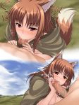 animal_ears cum fellatio holo horo oral penis spice_and_wolf uncensored uni8 wolf_ears