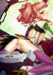  1girl anya_alstreim anya_earlstreim arched_back ass back breasts cameltoe code_geass kink legs looking_back panties pink_hair red_eyes sideboob small_breasts solo thighhighs underboob underwear 