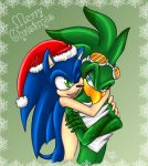 carriepika christmas jet_the_hawk sega sonic sonic_riders sonic_team sonic_the_hedgehog text