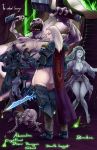  armor ass banshee bottomless breasts cape death_knight erect_nipples knife nipples no_panties pubic_hair rennes sword undead warcraft weapon white_hair world_of_warcraft zombie 