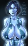 blue_hair blue_skin breasts cortana halo_(series) huge_breasts massive_breasts solo text