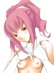  anya_alstreim anya_earlstreim blush breasts code_geass elbow_gloves gloves midriff nipples ribi sketch 