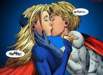  christina_strain dc dc_comics ian_churchill kissing lipstick love muscle norm_rapmund power_girl supergirl tagme yuri 