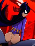 1boy 1girl anal anal_penetration anal_sex ass barbara_gordon batgirl batman batman_(series) bottomless bruce_wayne cape dc dc_comics female male male/female mask masked no_panties partially_clothed penis_in_ass pumpkinsinclair red_hair redhead superhero superheroine