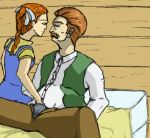  age_difference ann_(harvest_moon) doug_(harvest_moon) hand_in_pants harvest_moon moustache nesseggman 