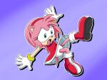 1girl amy_rose anthro female_only furry green_eyes hedgehog panties pantyshot pink_body sega sonic_the_hedgehog_(series) underwear upskirt white_panties